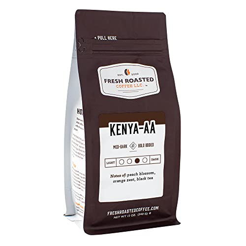 Kenya AA Coffee, 12 oz, Med-Dark Roast, Kosher