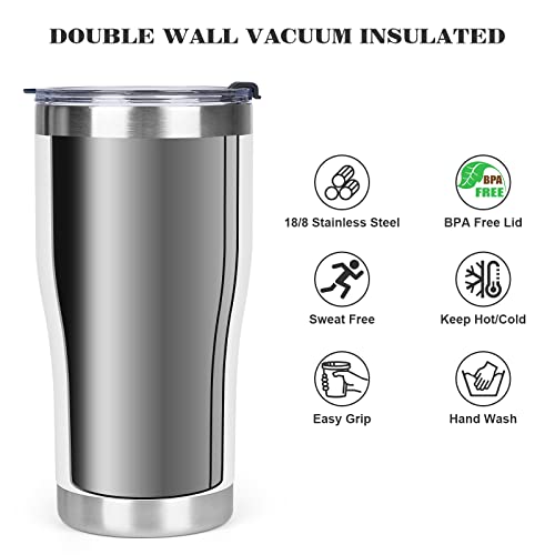 MEZMUT 20oz Stainless Steel Coffee Tumbler with Lid