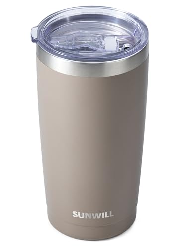 20 oz Stainless Steel Travel Coffee Tumbler - Taupe