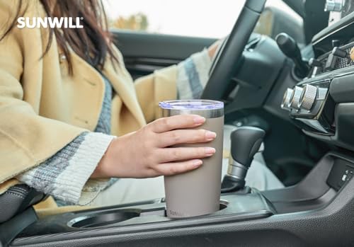 20 oz Stainless Steel Travel Coffee Tumbler - Taupe