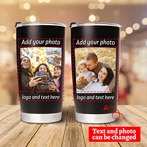Personalized Stainless Steel Coffee Tumbler with Custom Pictures