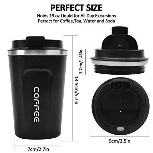 12oz Insulated Travel Mug for Hot/Cold Coffee/Tea