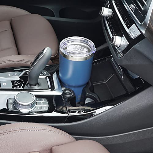 Stainless Steel Navy Blue Travel Coffee Tumbler Cup