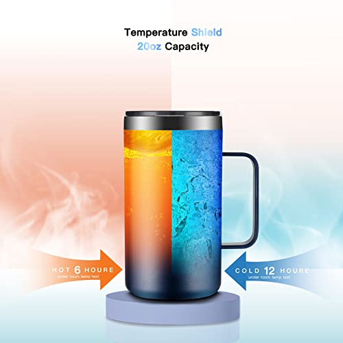20oz Insulated Stainless Steel Coffee Mug with Lid