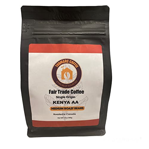Tobmarc Kenya Arabica Whole Bean Coffee (12oz) Medium/Dark