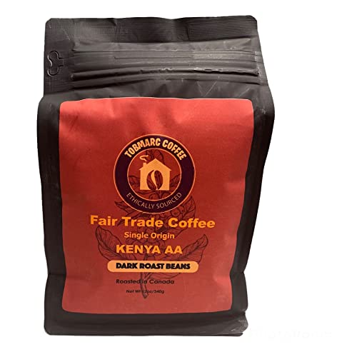 Tobmarc Kenya Arabica Whole Bean Coffee (12oz) Medium/Dark