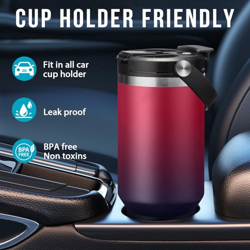 40 oz Stainless Steel Coffee Tumbler with Handle