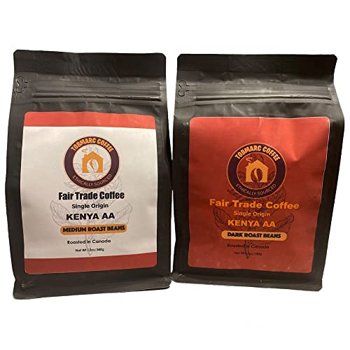 Tobmarc Kenya Arabica Whole Bean Coffee (12oz) Medium/Dark