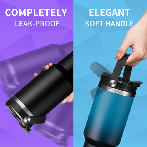 40 oz Stainless Steel Coffee Tumbler with Handle