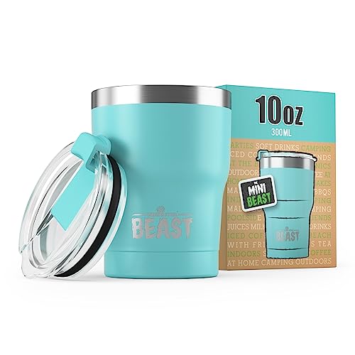 Aquamarine Blue Stainless Steel Coffee Tumbler 10oz