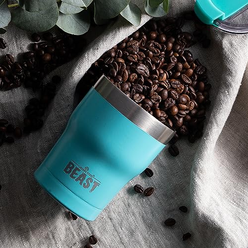 Aquamarine Blue Stainless Steel Coffee Tumbler 10oz