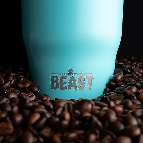 Aquamarine Blue Stainless Steel Coffee Tumbler 10oz