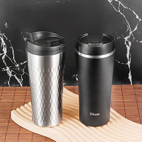 Black Stainless Steel 16 Oz Insulated Travel Tumbler