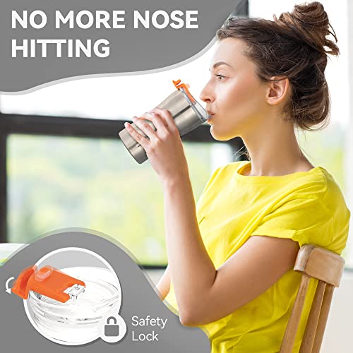 SANTECO Insulated Travel Coffee Mug, 12 oz Silver