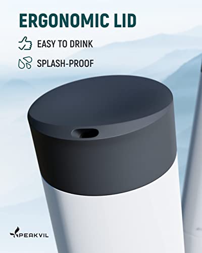 12 Oz Insulated Coffee Mug with Push Button Lid