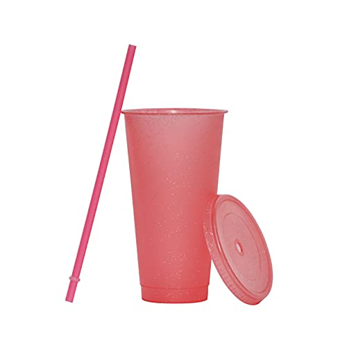 Rainbow Glitter Tumbler 5-Pack for Coffee Lovers