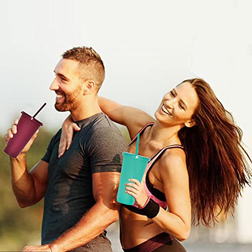 Rainbow Glitter Tumbler 5-Pack for Coffee Lovers