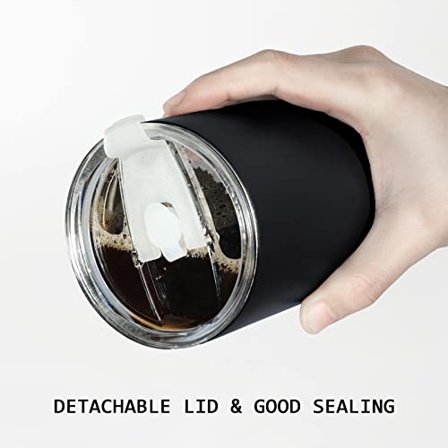 Handleless Insulated Travel Coffee Mug, Double-Walled Stainless Steel Cup