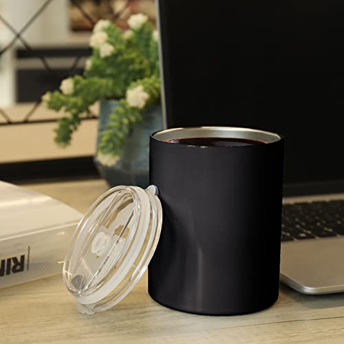 Handleless Insulated Travel Coffee Mug, Double-Walled Stainless Steel Cup