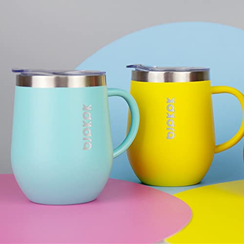 Turquoise Stainless Steel Coffee Tumbler Set, 12oz