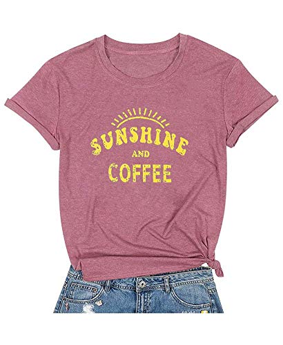 Sunshine Coffee Graphic Tee for Women - Funny, Cute