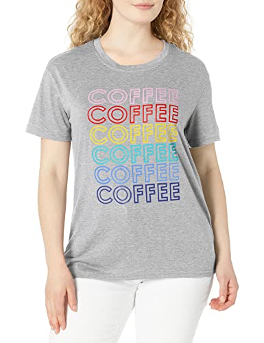 Women's Coffee Letters Print T Shirt