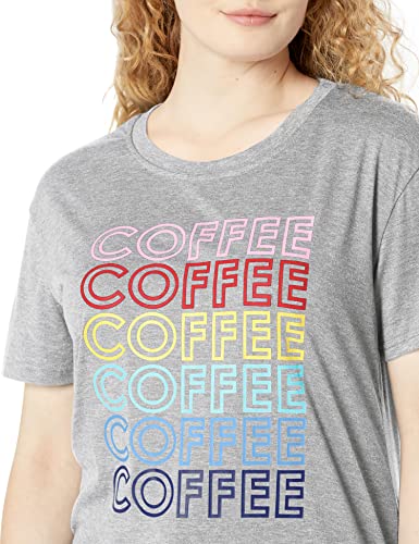 Women's Coffee Letters Print T Shirt