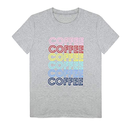 Women's Coffee Letters Print T Shirt