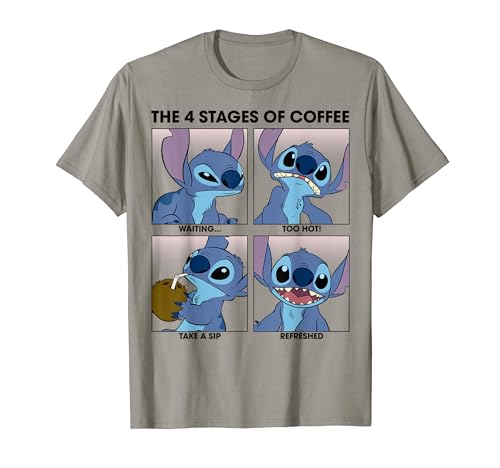 Lilo & Stitch 4 Stages Coffee T-Shirt