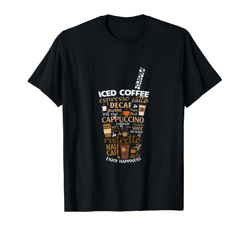 Iced Coffee Lover Espresso Latte T-Shirt