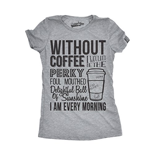 Novelty Vintage Coffee T-Shirt for Funny Women