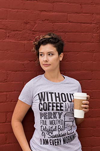 Novelty Vintage Coffee T-Shirt for Funny Women