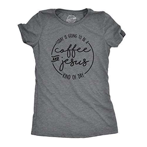 Cute Women's Coffee and Jesus Easter T-Shirt