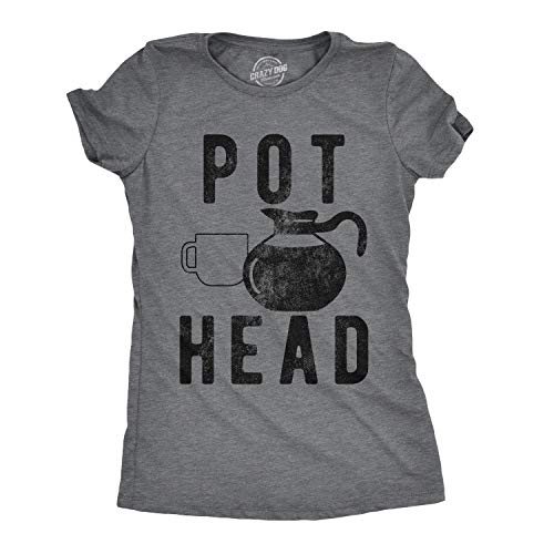 Sarcastic Coffee Pot Head Women's Funny T-Shirt