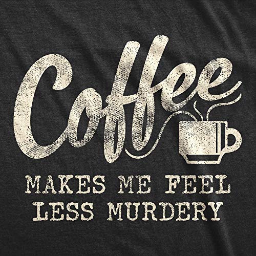 Funny Men's Coffee Humor Graphic Tee Black Color