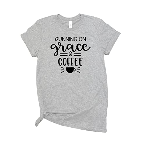 Graceful Blessed Coffee Lover Graphic Tee Shirt