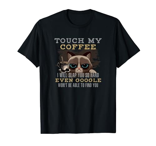 Funny Coffee Lover - Cat Humour T-Shirt