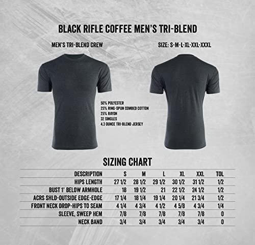 Black Rifle Coffee Arrowhead 2.0 T-Shirt, Vintage Navy, Size Medium
