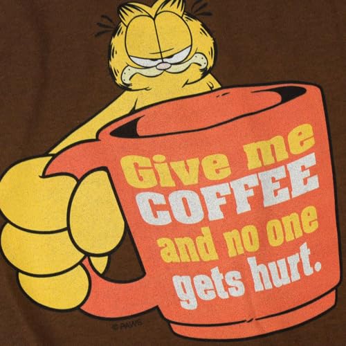 Garfield Give Me Coffee T Shirt & Stickers (X-Large)