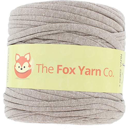 T-Shirt Yarn Cotton Fettuccini Zpagetti - Sewing Knitting Crochet T Shirt Yarn - 100 Meter - (Coffee)