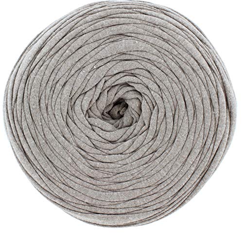 T-Shirt Yarn Cotton Fettuccini Zpagetti - Sewing Knitting Crochet T Shirt Yarn - 100 Meter - (Coffee)