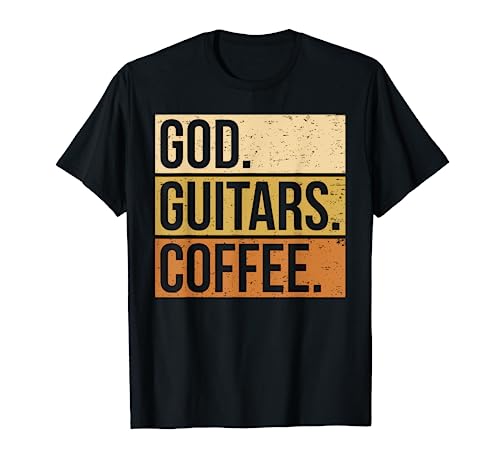 Christian Guitar Player Guitarist I God Guitars Coffee T-Shirt