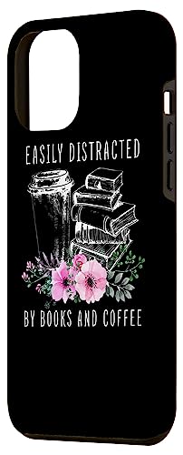 iPhone 14 Pro Max Easily Distracted By Books And Coffee Tshirt Book Lover Case
