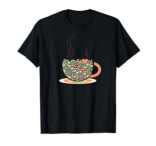 Cup Of Love Coffee & Tea Lovers Barista Heart Design Gift T-Shirt