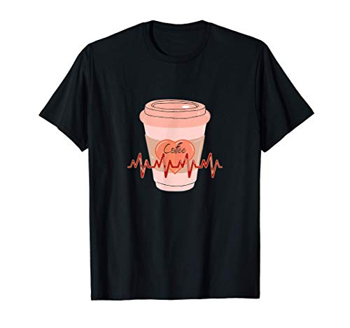 Coffee Lifeline, Love for coffee, pink, T-Shirt