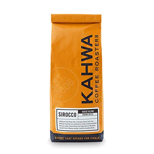 Kahwa Coffee Sirocco Medium Dark Roast, 1 lb Bag
