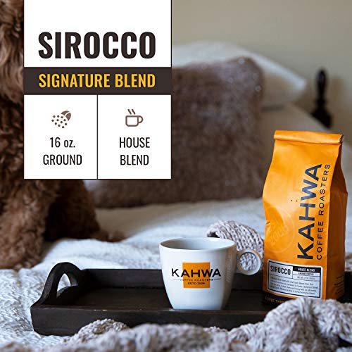 Kahwa Coffee Sirocco Medium Dark Roast, 1 lb Bag