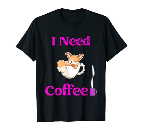 Funny Adorable Red Panda "I Need Coffee" T-Shirt