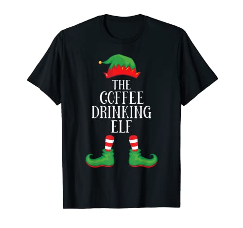 Coffee Elf Matching Group Xmas Funny Family Christmas T-Shirt