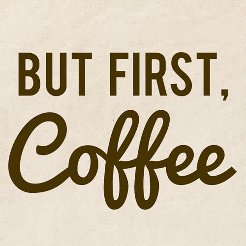 CafePress But First Coffee Tote Bag Canvas Tote Shopping Bag